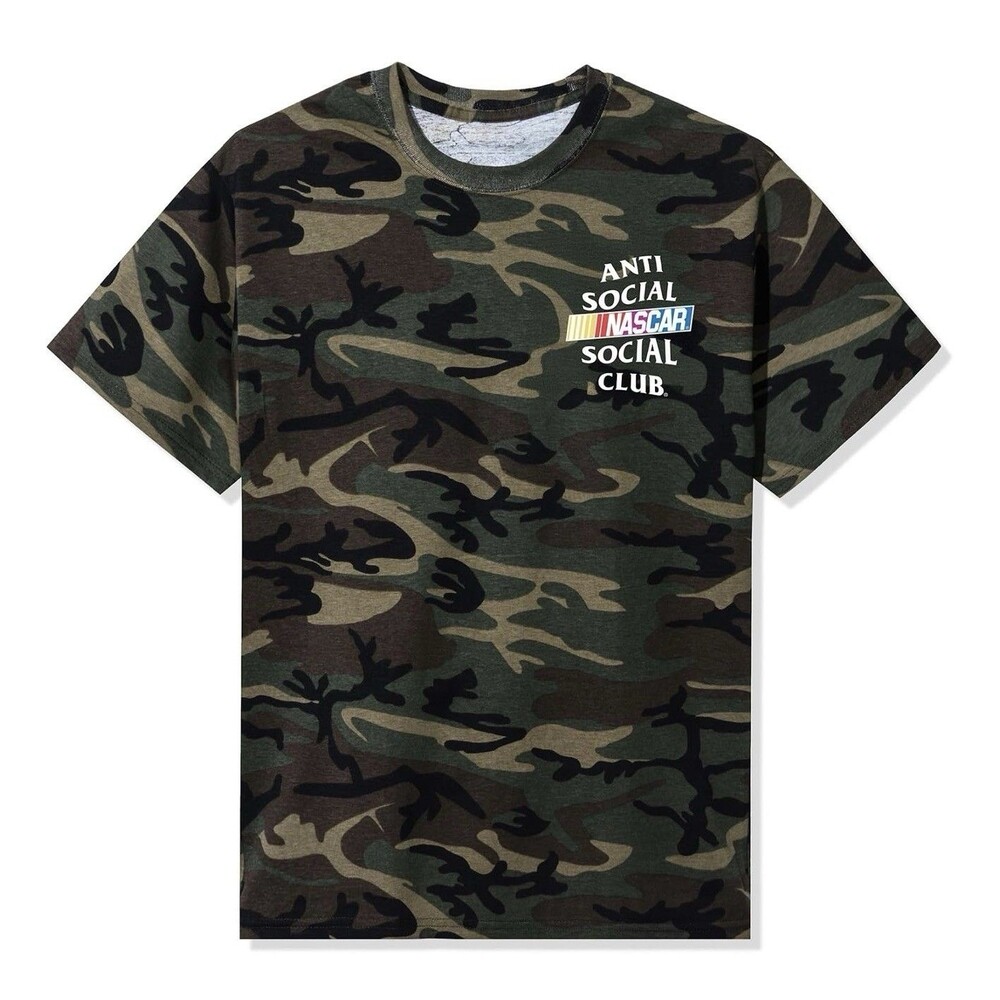 Size XL Anti Social Social Club x Nascar Games Tee Military Camo Mens NWT